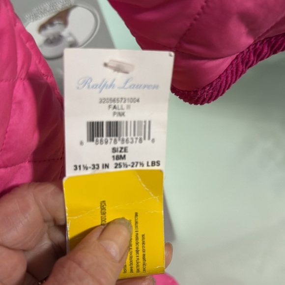 Ralph Lauren Pink Quilted Snowsuit - Picture 3 of 7